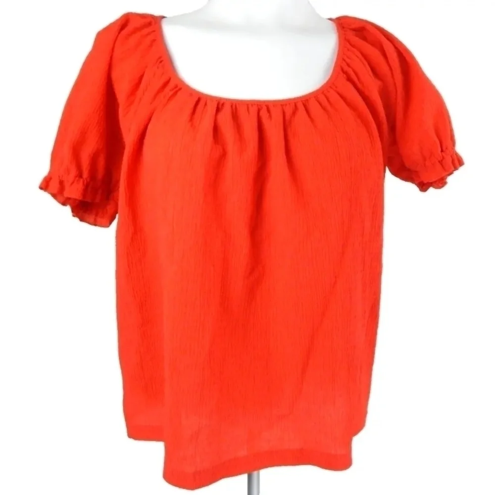 Madewell Texture Thread Peasant Top